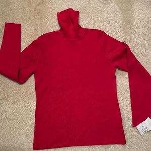 Liz Claiborne XL Women’s Ribbed Cabernet Red Turtleneck